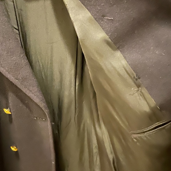 U.S NAVY Vietnam WAR ERA Officers Pea Coat  Blue/Size 40R in Rare Mint condition - Picture 6 of 8